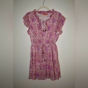 Oliphant Pink and Purple Floral Dress
